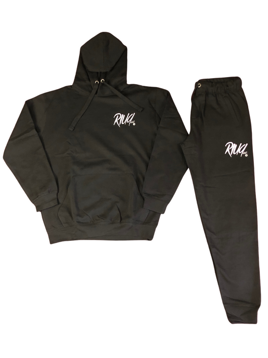 RIUQ logo print HOODY JOGGER SET