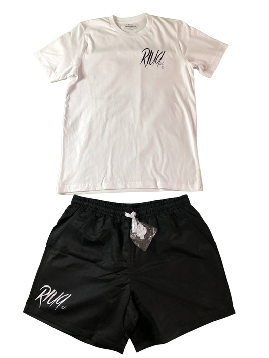 RIUQ LLC. Summer short set (White/Black)